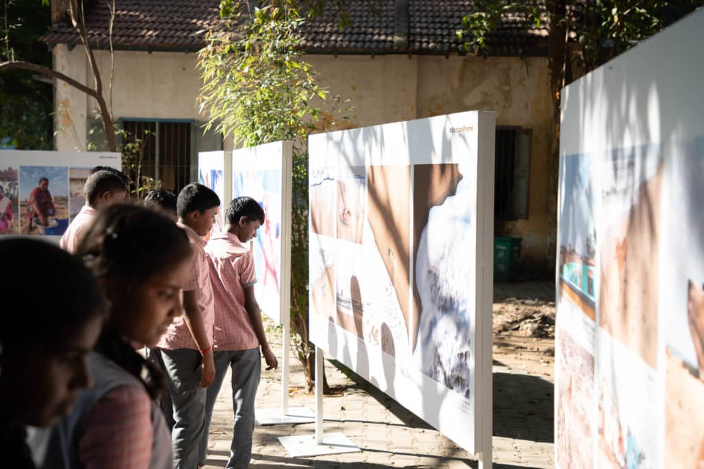 “Stories of the Ocean” by CPB Prism students exhibited at Government Museum, CPB 2019.