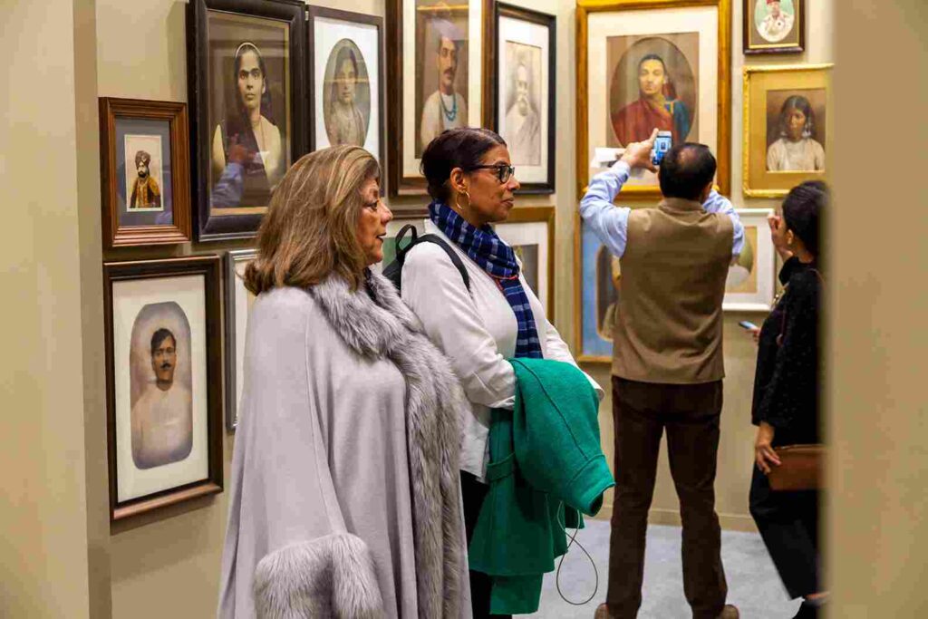 Visitors at India Art Fair. Photo: India Art Fair