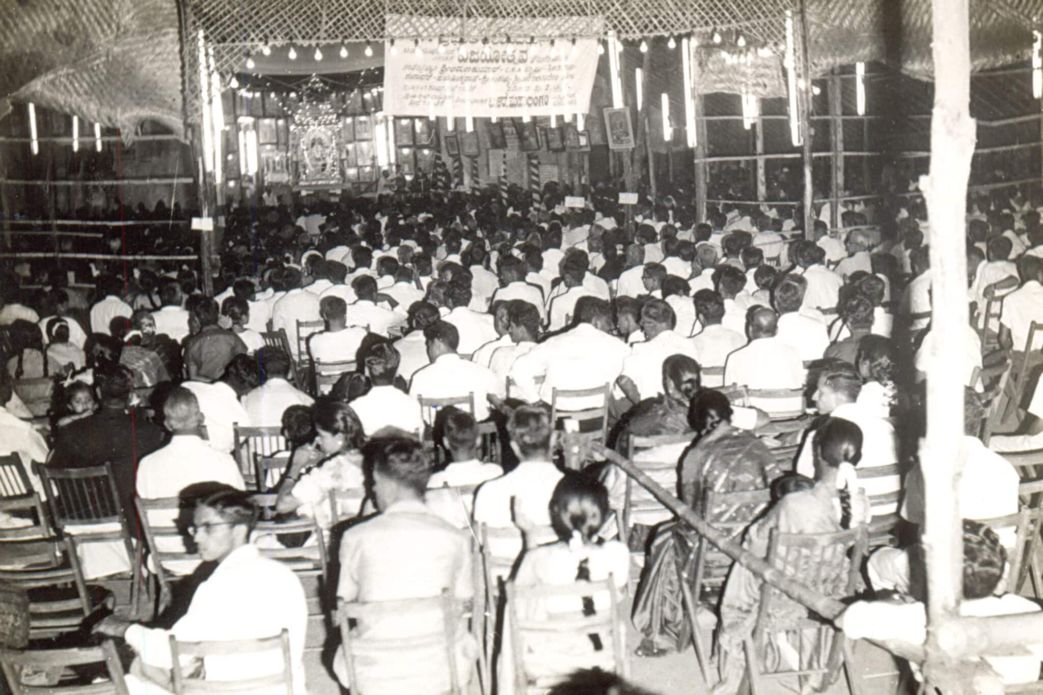 The audience of yesteryear. Photo: Sree Ramaseva Mandali Ramanavami Celebrations Trust