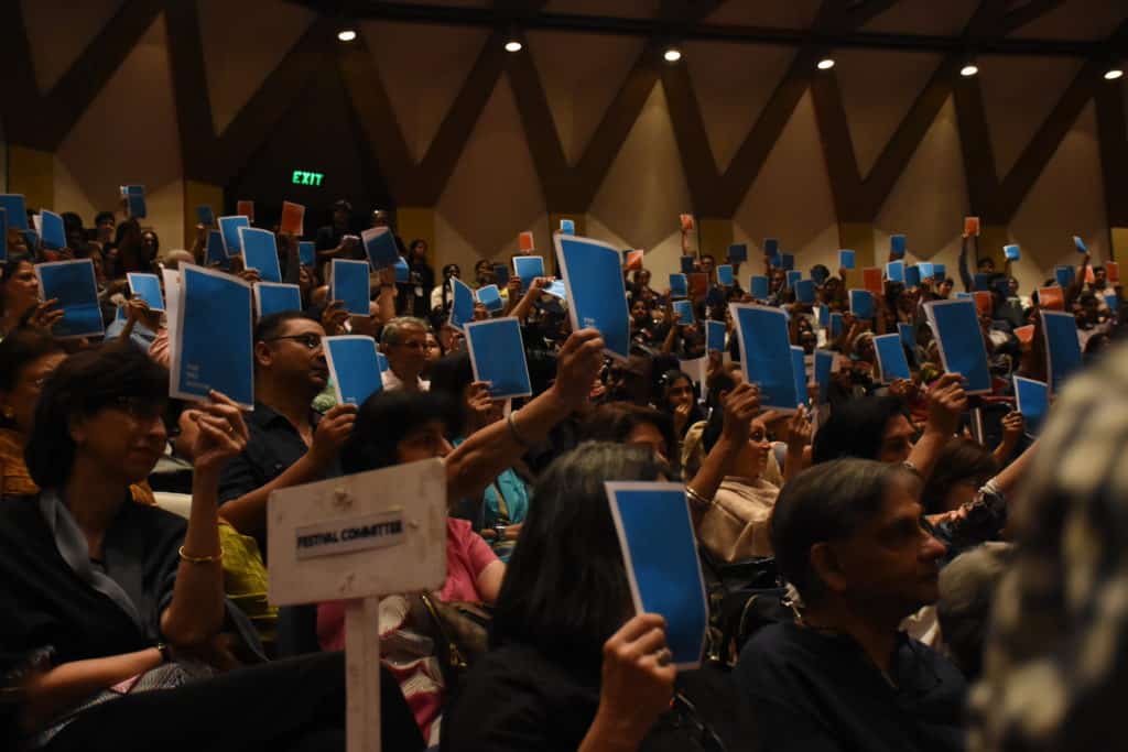 The Tata Literature Live! debate (2015). Photo: QTP Entertainment Pvt Ltd
