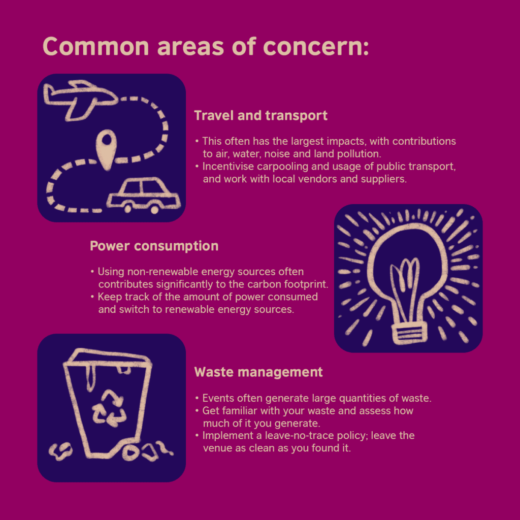 Some common areas of concerns at festivals