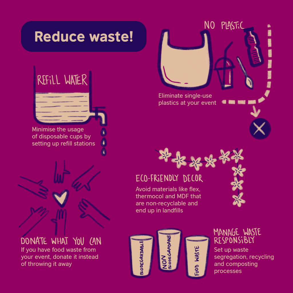Some tips for reducing waste at festivals