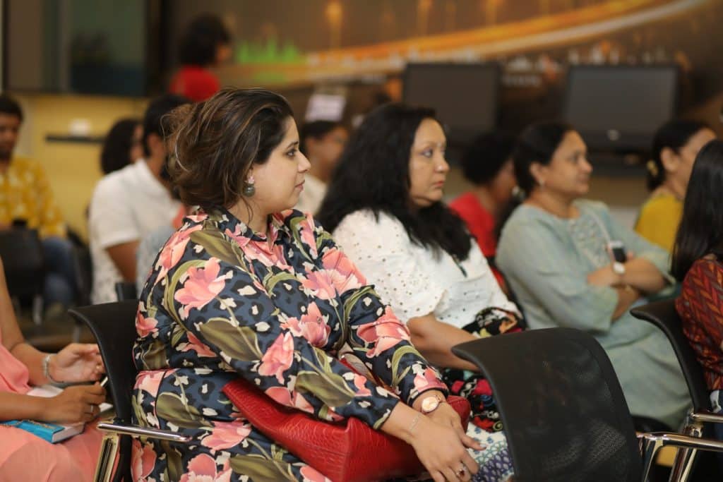 Keen audience members in Mumbai. Photo: Arts and Culture Resources India