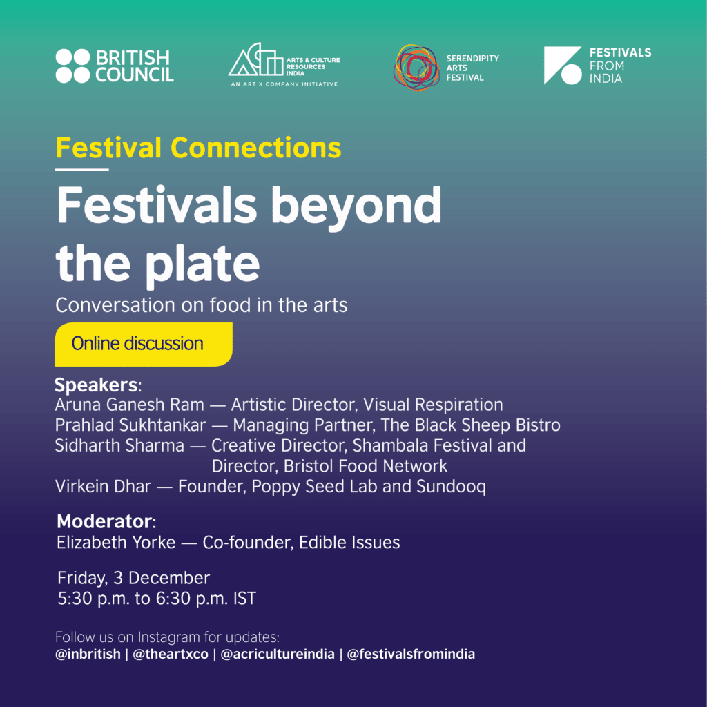 Festivals beyond the plate: Conversations on food in the arts