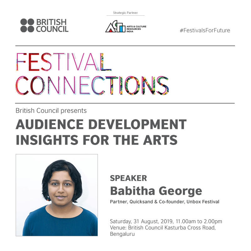 Babitha George, Partner, Quicksand, Co-Founder, Unbox. Photo: Arts and Culture Resources India