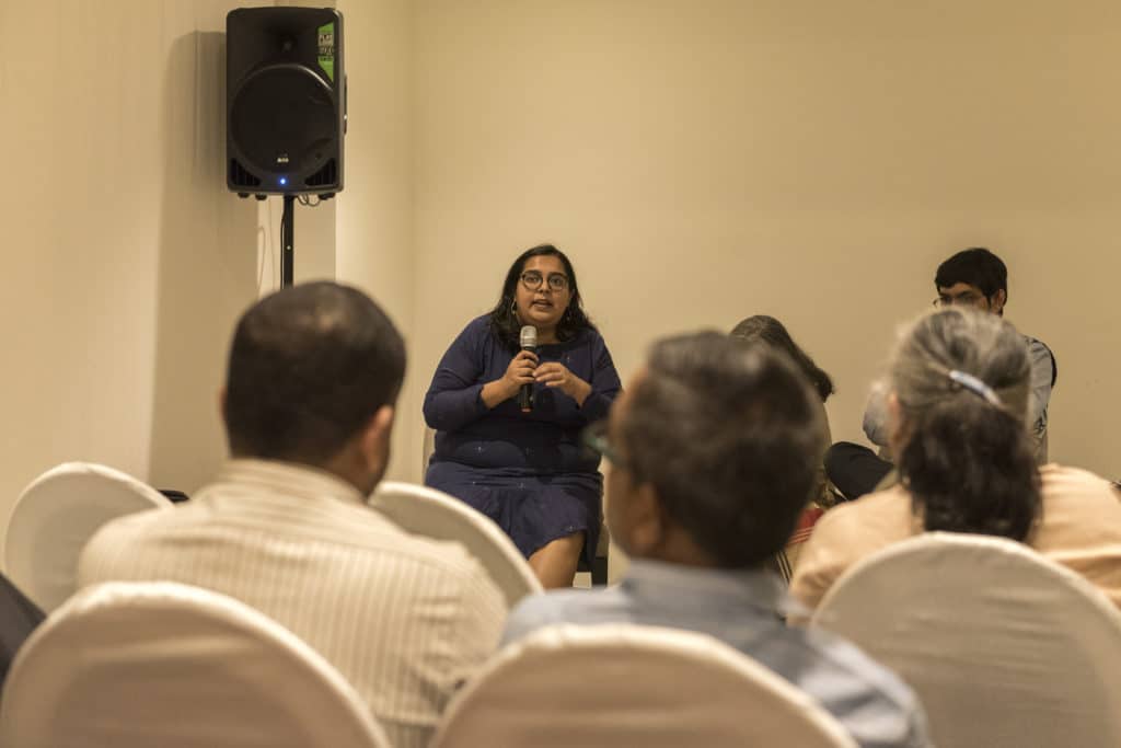 Audience members ask questions to the panel. Photo: Arts and Culture Resources India