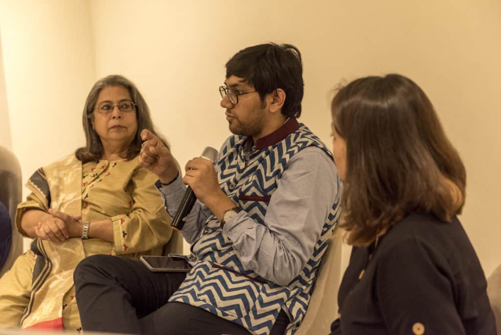 Siddhant Shah, Founder, Access FOR ALL, responds to an audience question. Photo: Arts and Culture Resources India
