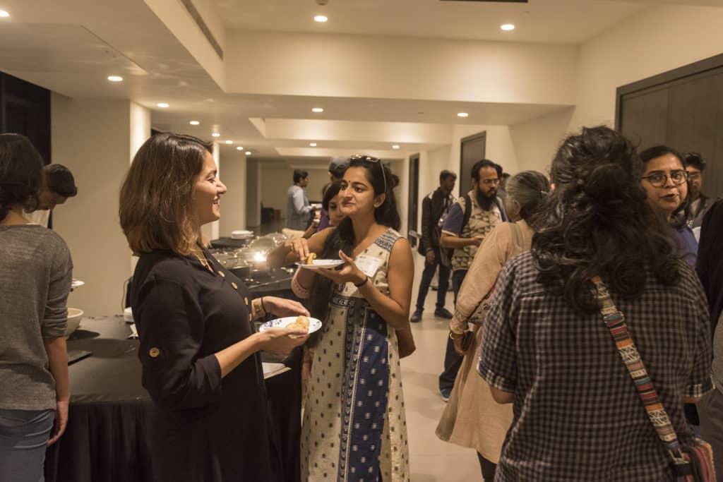 Post event catch-up. Photo: Arts and Culture Resources India