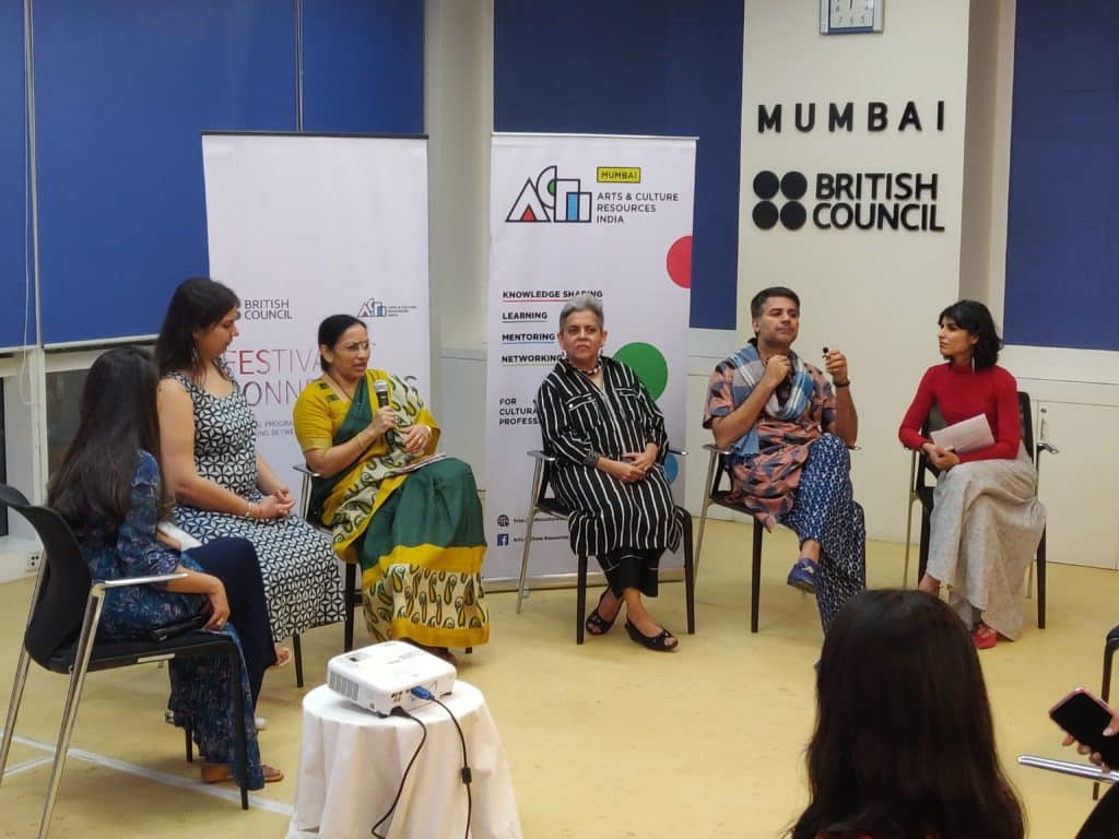 The panel in discussion. Photo: Arts and Culture Resources India
