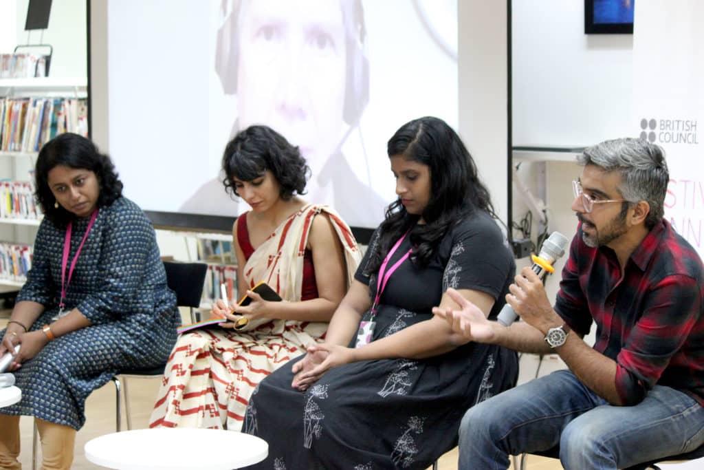Audience Agency - UK spoke about principles of audience development. Photo: Arts and Culture Resources India