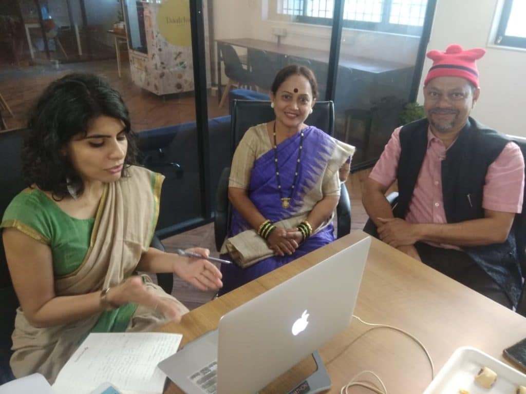 Moderator, Rashmi Dhanwani, in conversation with Harsha Tapke, Co-Founder, Koli Seafood Festival. Photo: Arts and Culture Resources India