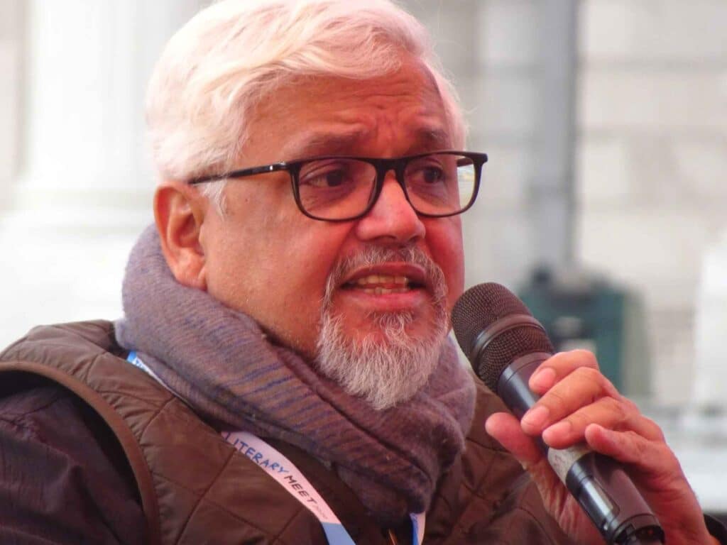 Amitav Ghosh at the Tata Steel Kolkata Literary Meet. Photo: Sumit Panja