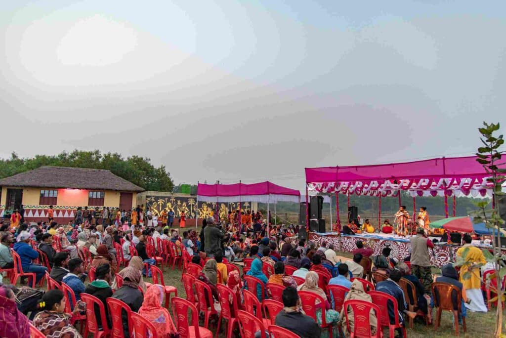 The Baul Fakiri Utsav at the Bannabagram Baul Ashram. Photo: Banglanatak dot com