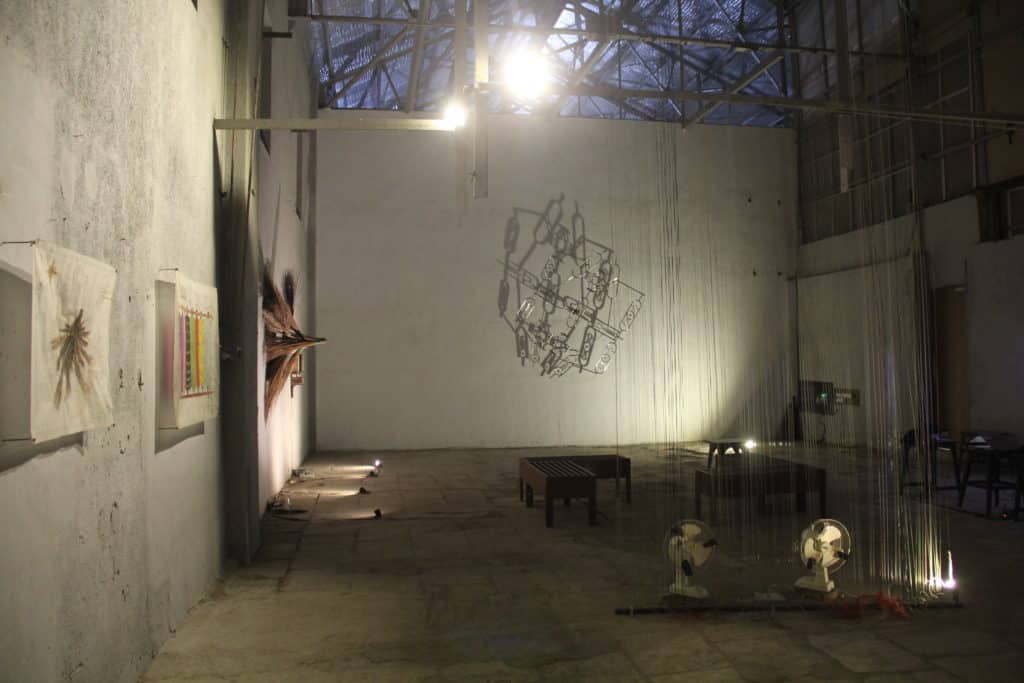 Art installation by international artist in residence Lisa Premke at the Mills, Pune. Photo: TIFA Working Studios