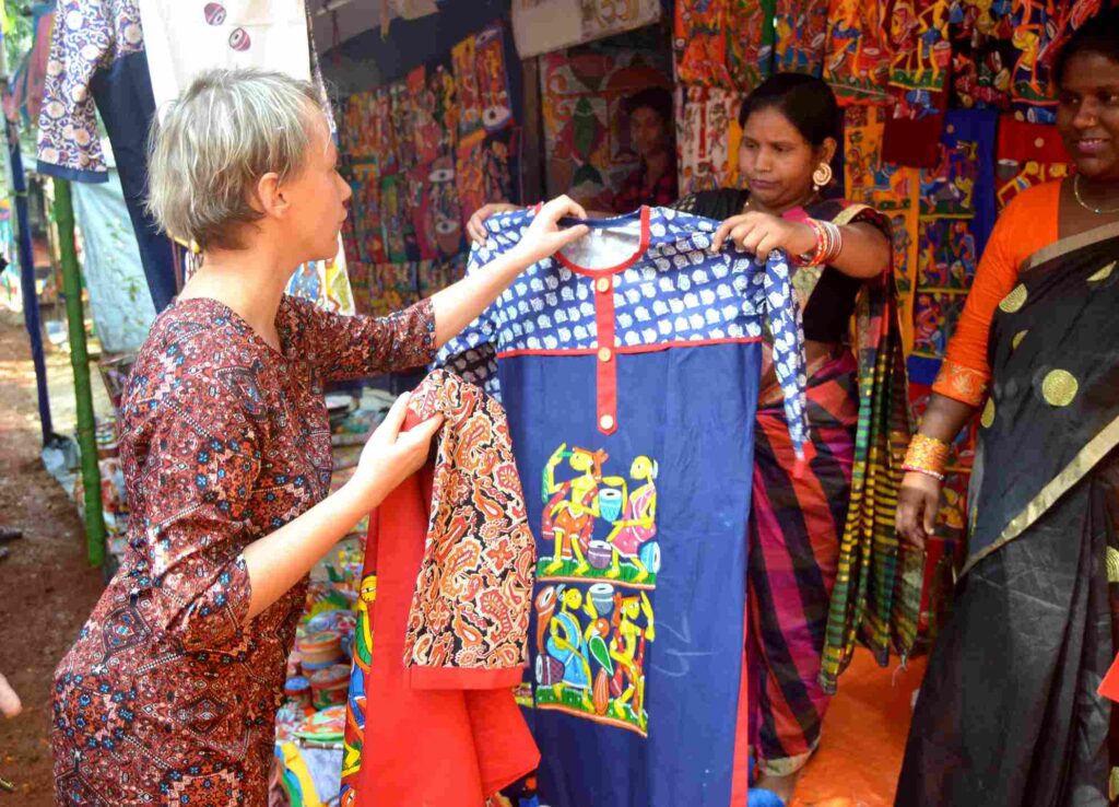 International buyer at the festival. Photo: Banglanatak dot com