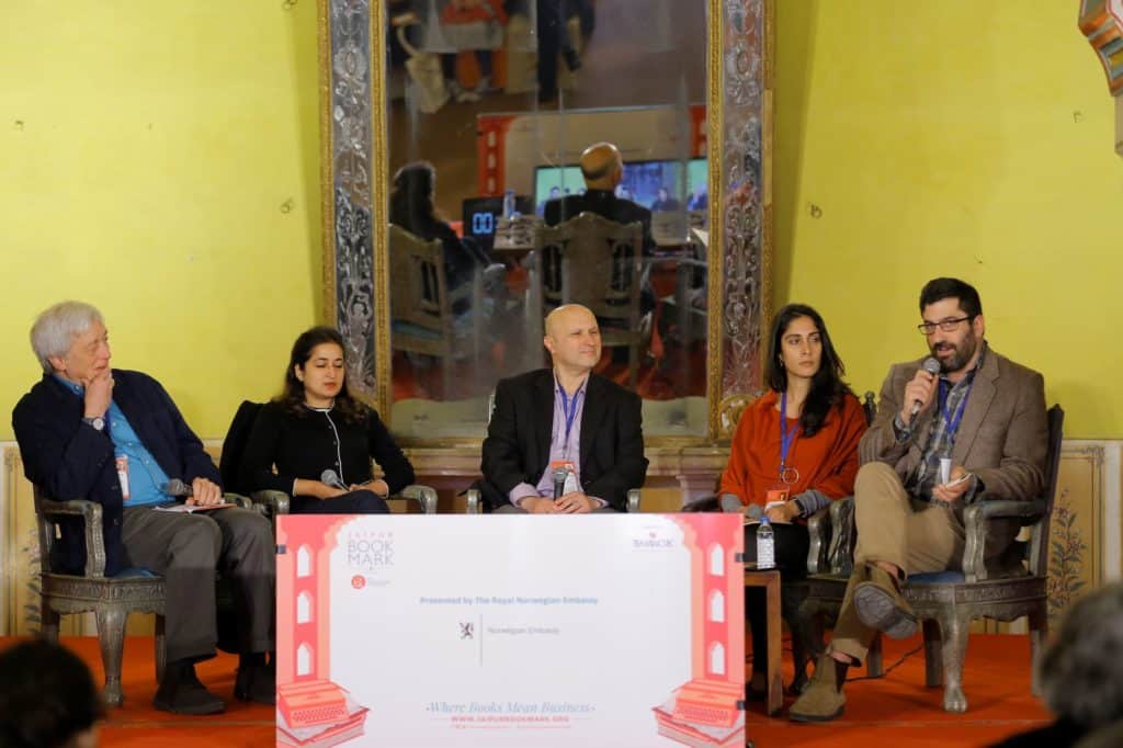 A panel discussion at a previous edition of the Jaipur Literature Festival. Photo: Jaipur Literature Festival Archives