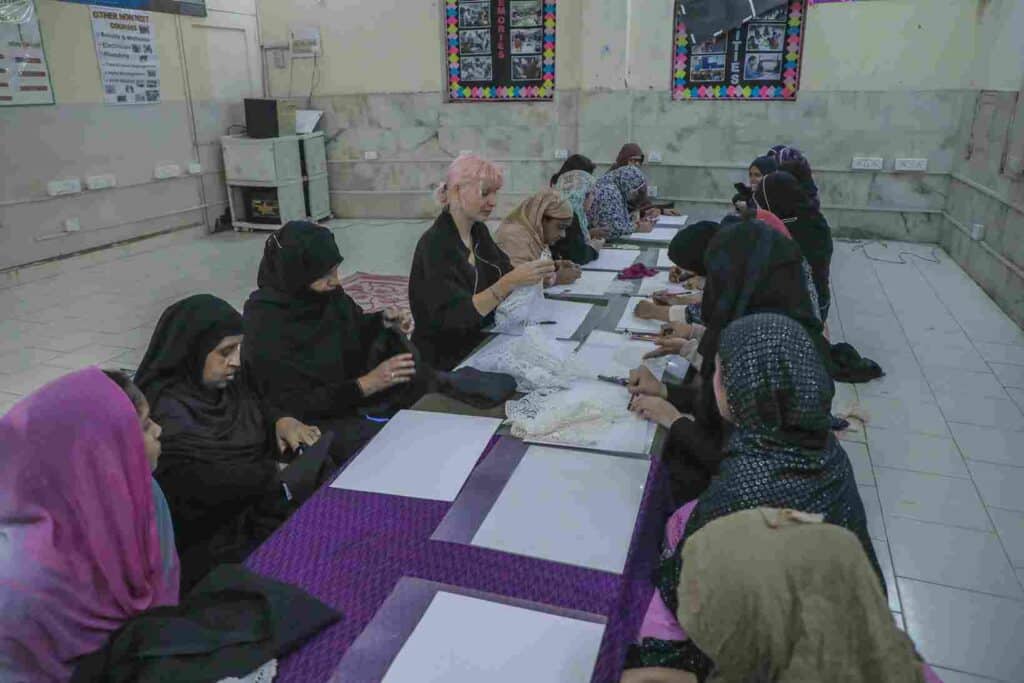 NesPoon Workshop at Aga Khan Foundation, Lodhi Art Festival 2019. Photo: Pranav Gohil