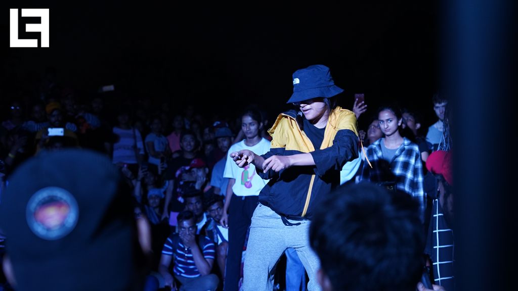 Participant at Girls Whacking Cypher organized by To The Culture at LFSA 2019. Photo: Wicked Broz