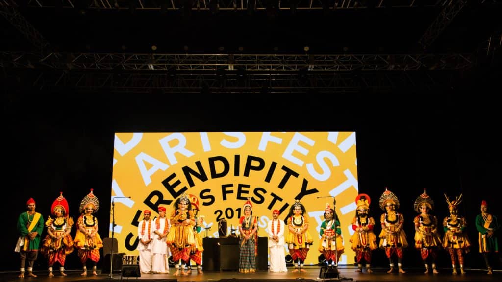 سیتاپہارانا، یکشگانا کی روایت میں ایک کارکردگی، لیلا سیمسن کے ذریعہ تیار کردہ۔ سیرینڈپیٹی آرٹس فیسٹیول 2019