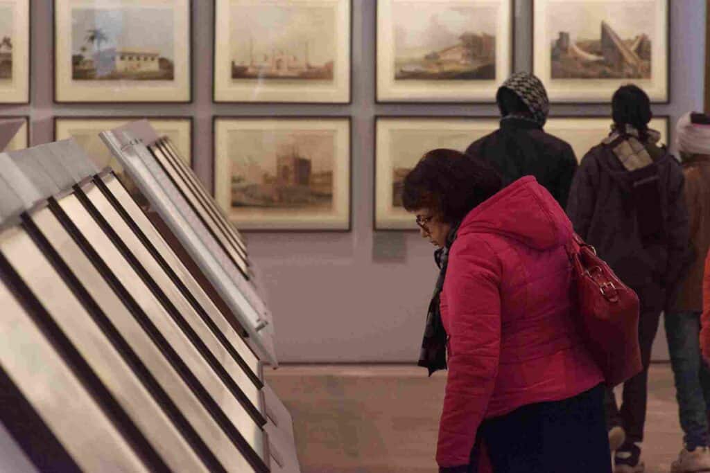 Visitors in the Daniells gallery at Drishyakala, Photo: DAG Team