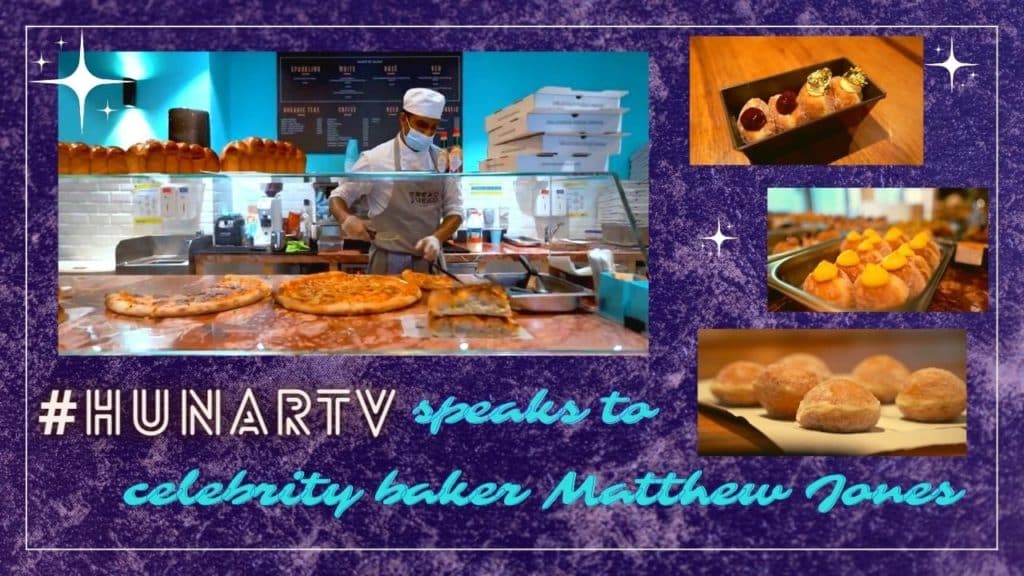 Hunar TV speaks to celebrity baker Matthew Jones. Photo: Hunar TV