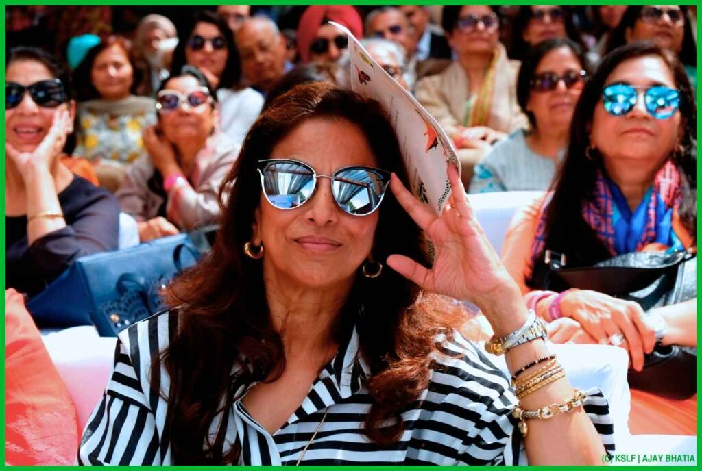 Novelist Shobha De at Khushwant Singh Literary Festival. Photo: Ajay Bhatia