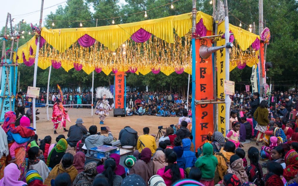 The audience at the Chau Jhumur Utsav. Photo: Banglanatak dot com