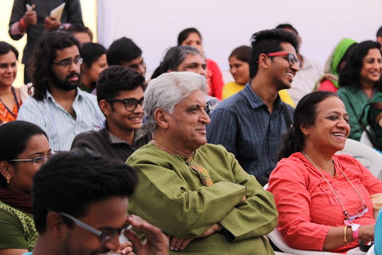 Javed Akhtar at the Hyderabad Literary Festival. Photo: Hyderabad Literary Festival