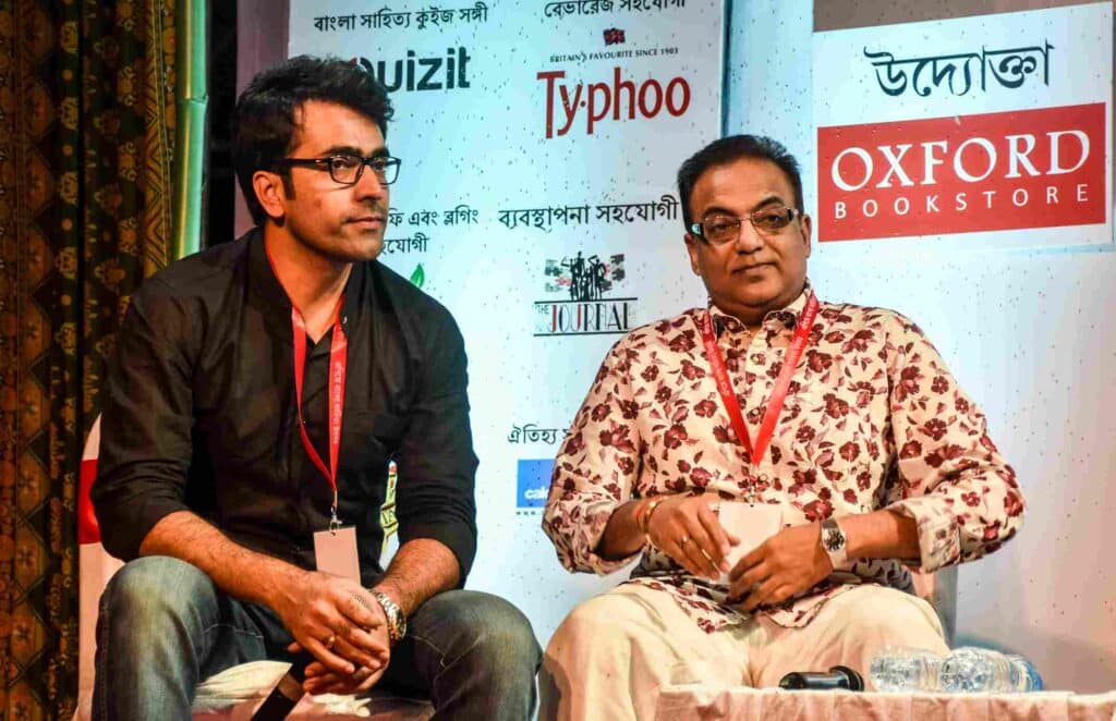 Actor Abir Chatterjee at Apeejay Bangla Sahitya Utsob. Photo: Oxford Bookstore