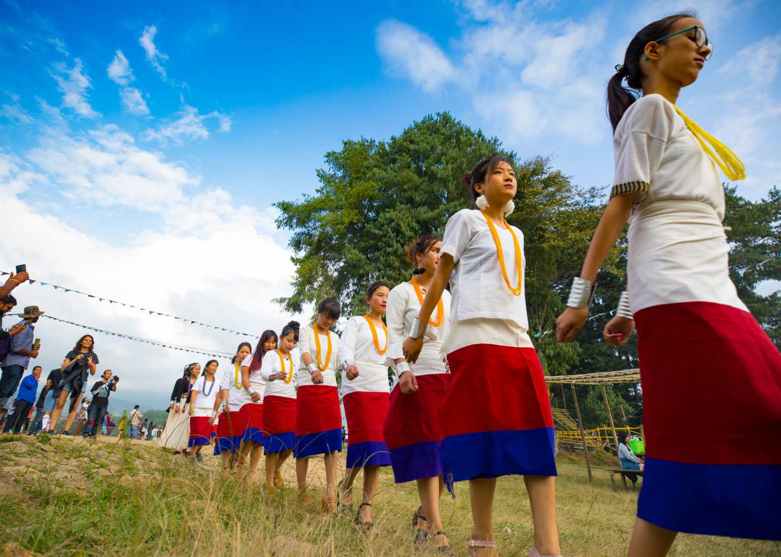 A glimpse of Apatani dance at Ziro Festival of Music. Photo: Mohit Sharma