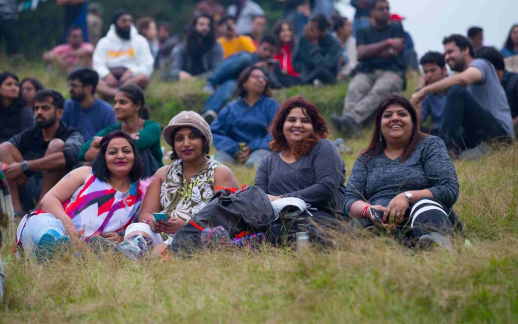 संगीतको जिरो महोत्सवमा दर्शकहरू। तस्बिरः मोहित शर्मा