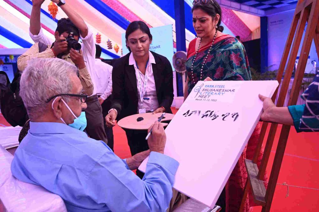 Inauguration by Ramakanta Rath at the Tata Steel Bhubaneswar Literary Meet. Photo: Gameplan Sports