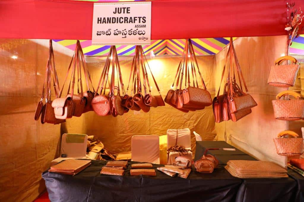 Jute handicrafts stall at Rashtriya Sanskriti Mahotsav. Photo Ministry of Culture, Government of India