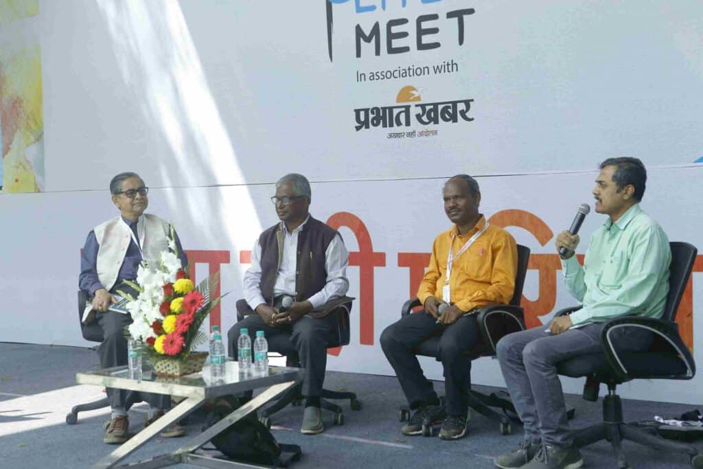 A session with local authors at the Tata Steel Jharkhand Literary Meet. Photo: Gameplan Sports