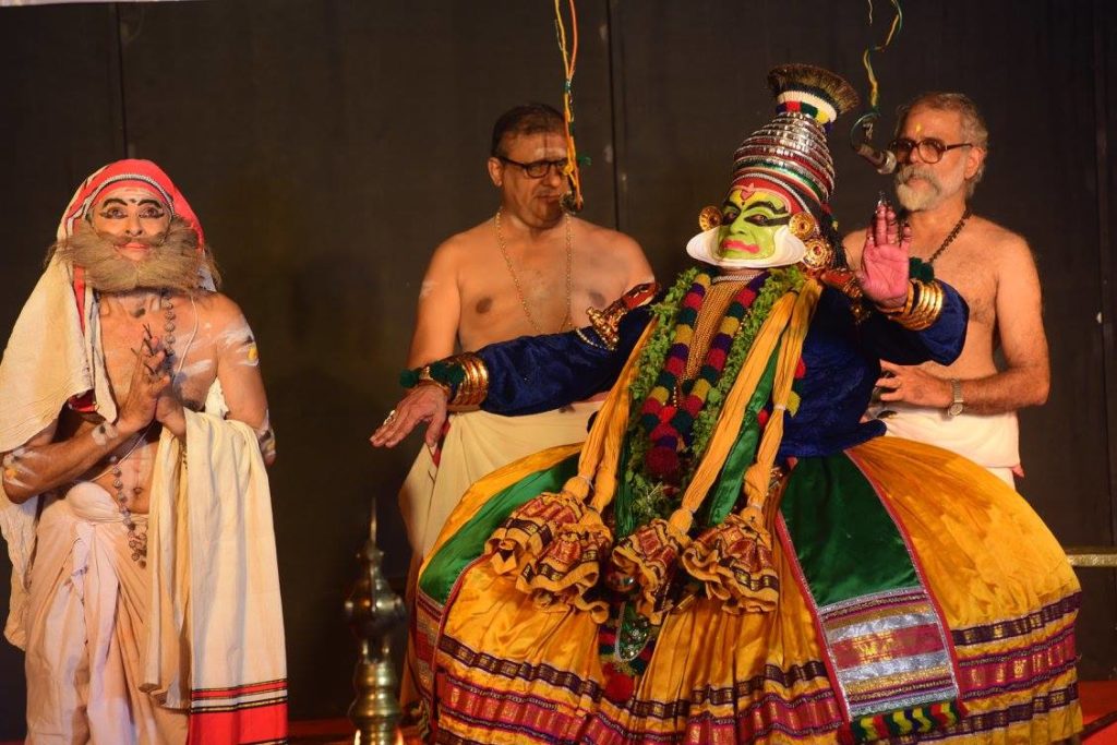 Kathakali at Devadaasyam. Photo: Salabhanjika Studio for Arts and Performances