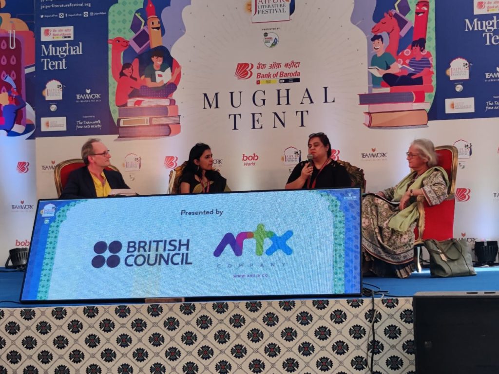 Roundtable on the Indian Literature and Publishing Sector Study at JLF 2022. Photo: Jaipur Literature Festival / Teamwork Arts
