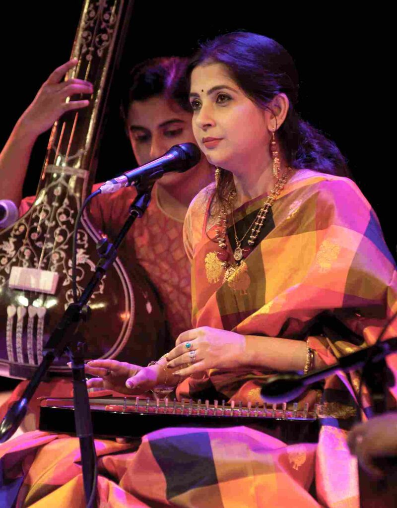 Hindustani classical music vocalist Kaushiki Chakraborty performs at the 2019 edition of NCPA Bandish: A Tribute to Legendary Composers. Photo: Narendra Dangiya/NCPA Photos