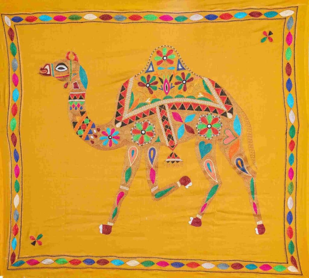 Kasidakari wall hangings such as this will be on display and for sale at the Jutti and Kasidakari Festival. Photo: Banglanatak dot com