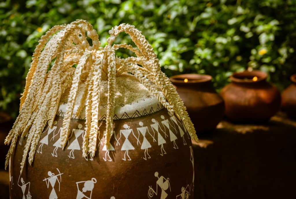 Installations with Warli tribal art. Photo: Visthar