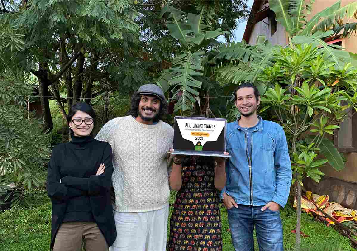 Festival co-founders Neha Shrestha, Kunal Khanna and Rudransh Mathur. Photo: Naihan Nath / All Living Things Environmental Film Festival