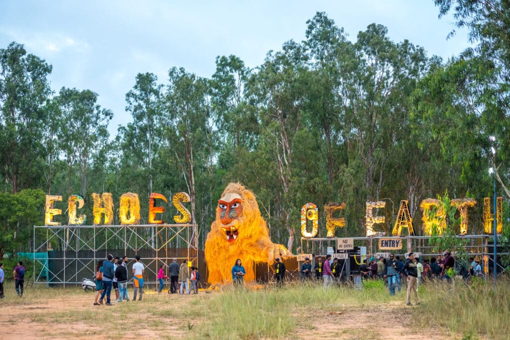 Installation at Echoes of Earth. Photo: Swordfish Events & Entertainment