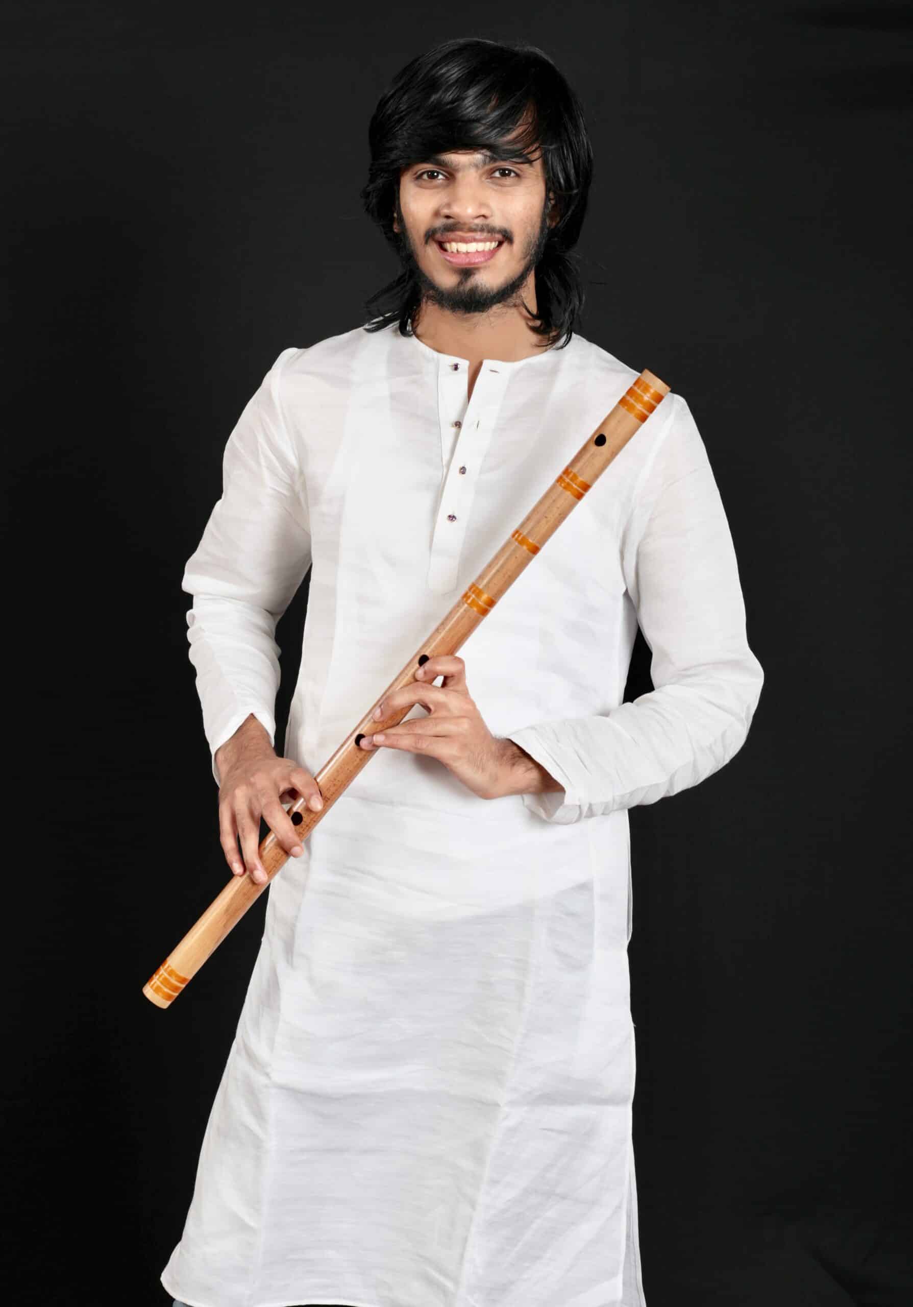 Hindustani classical flute player S. Akash