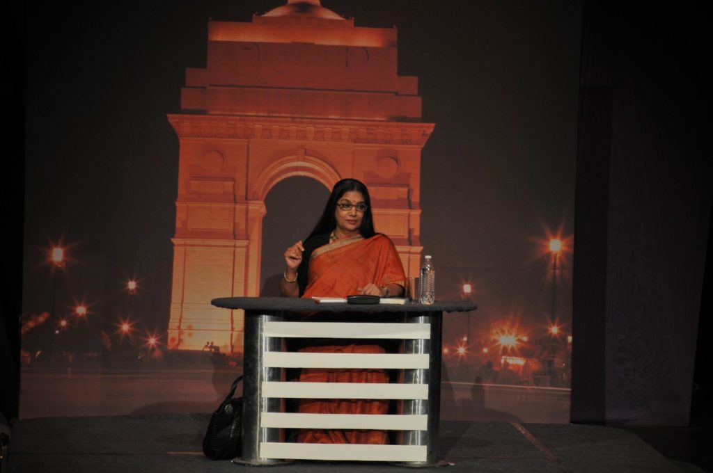 Shabana Azmi performs Ace Productions’ 'Broken Images' at the Guwahati Theatre Festival 2017. Photo: G Plus