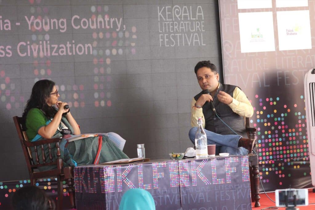 Amish Tripathi at Kerala Literature Festival 2019. Photo: kerala Literature Festival