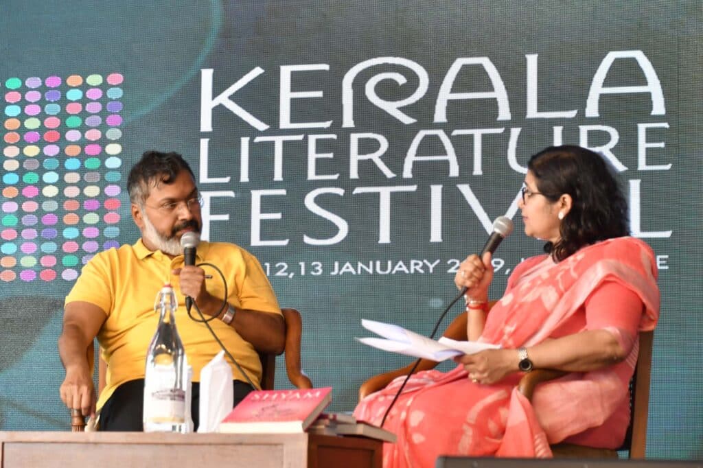 Devdutt Patnaik at Kerala Literature Festival 2019. Photo: kerala Literature Festival