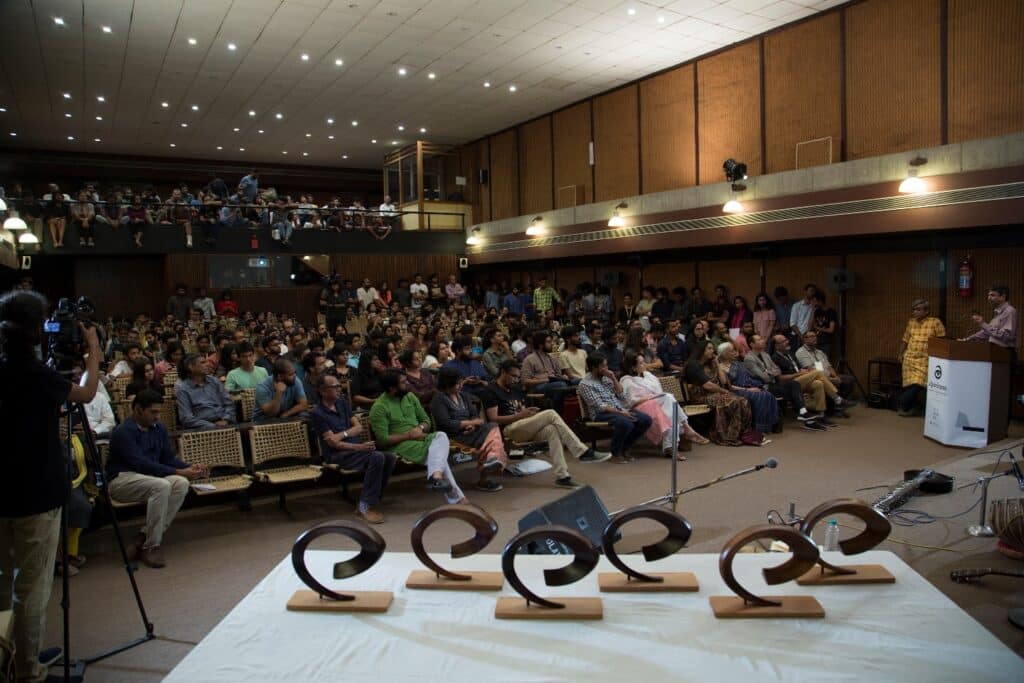 Audiences at the Alpavirama International Youth Film Festival Photo: National Institute of Design