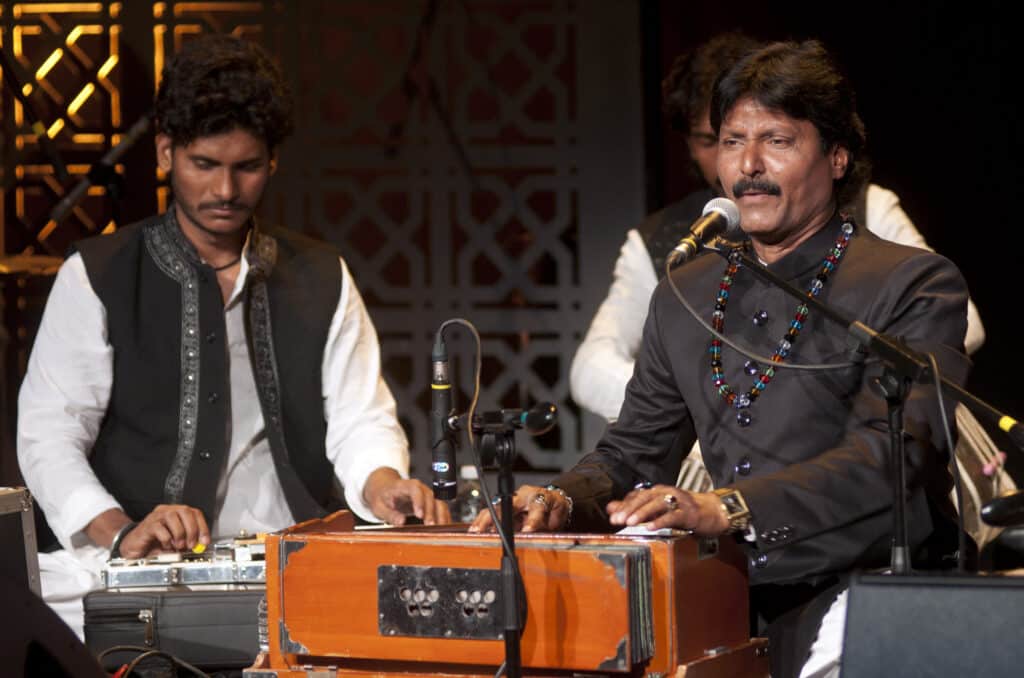 Saleem Hasan Chisti & Group at Sama'a: The Mystic Ecstasy Festival of Sufi Music. Photo: Narendra Dangiya